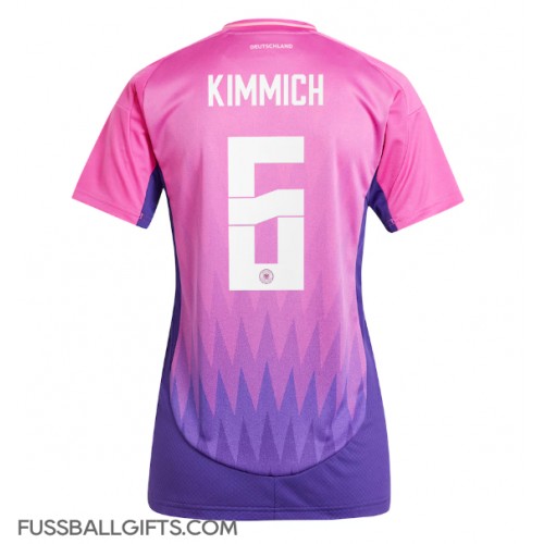 Deutschland Joshua Kimmich #6 Fußballbekleidung Auswärtstrikot Damen EM 2024 Kurzarm